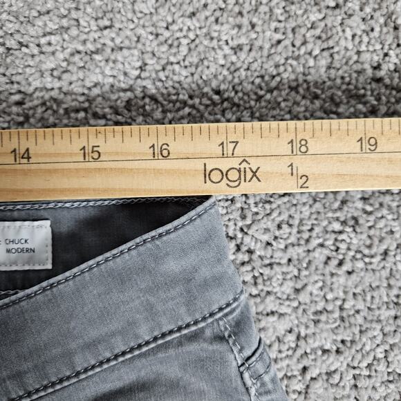 Brax Pants Mens 36x34 (Fits 34x30) Gray Chuck Modern Minimalist Slim Casual - Picture 7 of 11